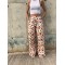 Tetris Pantul - Kare Desenli Çok Renkli %100 Pamuk Kadın Pantolon